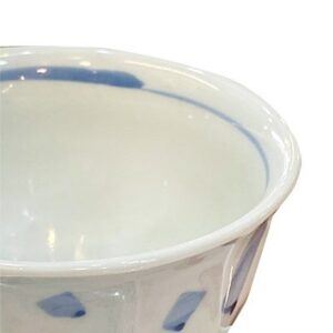 千代紙藍白紋樣飯碗