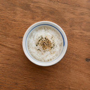 千代紙藍白紋樣飯碗