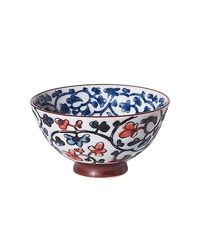 日本製唐草中平茶碗