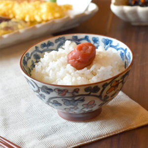 日本製唐草中平茶碗