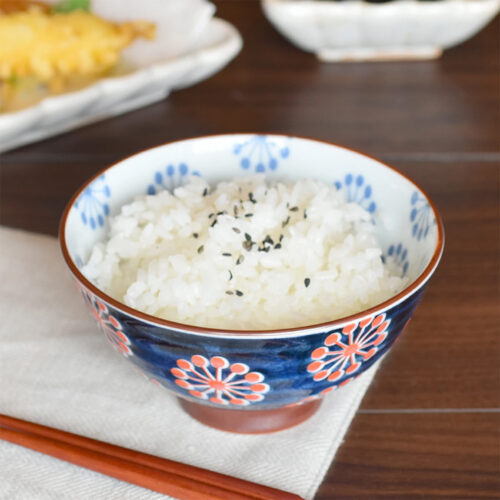 日本製梅丸紋中平茶碗