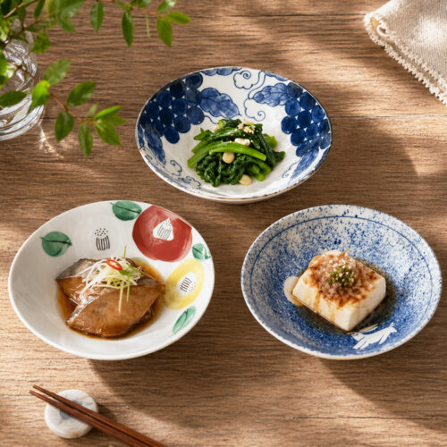 魯山人餐盤三入組木箱禮盒