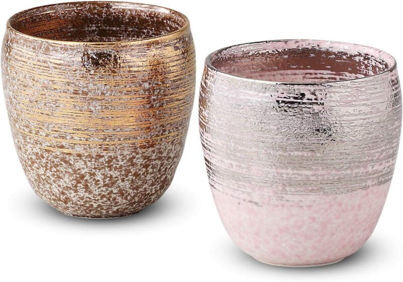 有田燒｜雅刷毛金銀燒酒杯組