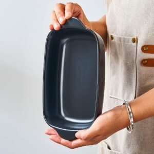 進口長方烤盤亞光黑