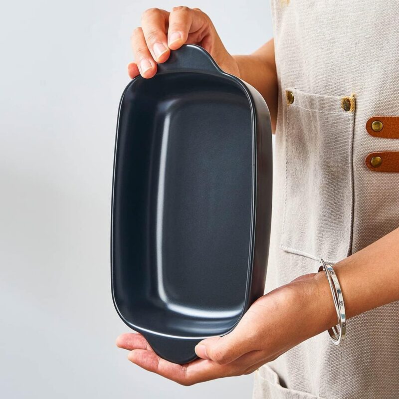 進口長方烤盤亞光黑