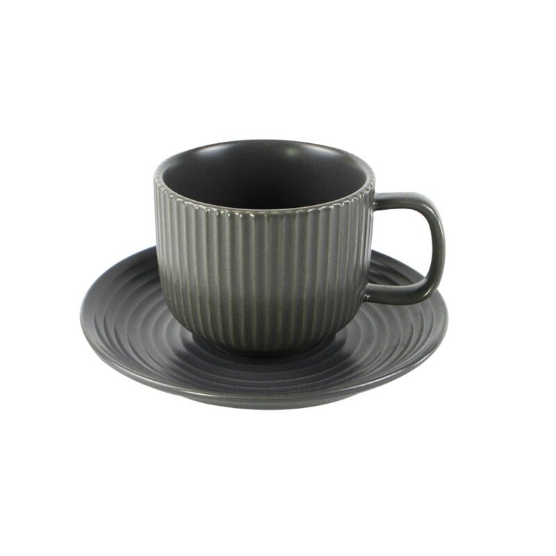 韓式條絨咖啡杯盤組