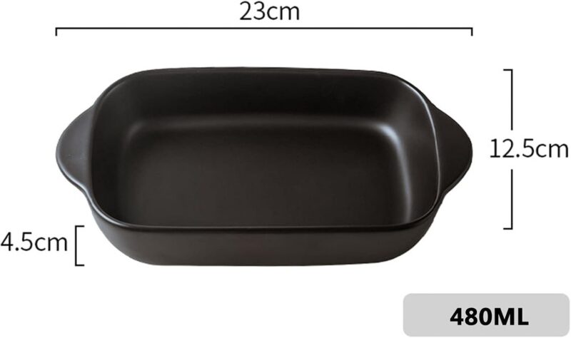 進口長方烤盤亞光黑