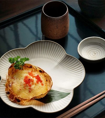 九土｜日式手工陶瓷櫻花餐盤