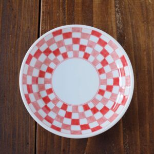 美濃燒｜市松格紋 4吋圓盤