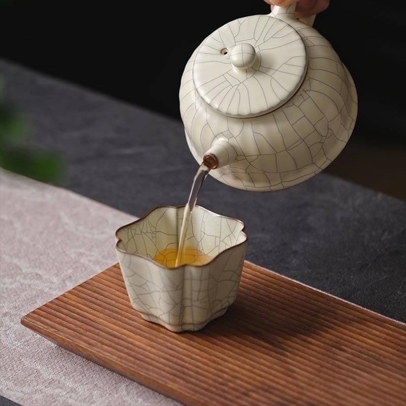 進口泉德堂汝窯茶壺組