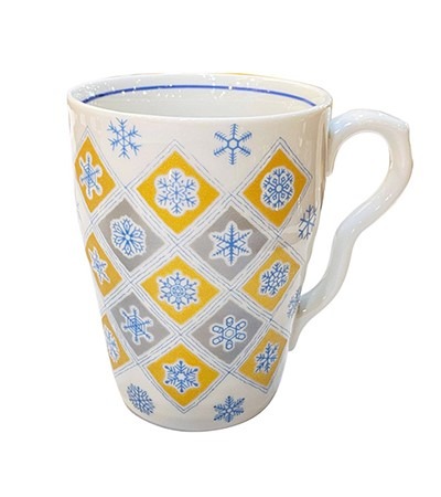 九谷燒 ｜雪小紋馬克對杯組