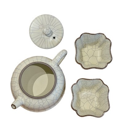 進口泉德堂汝窯茶壺組