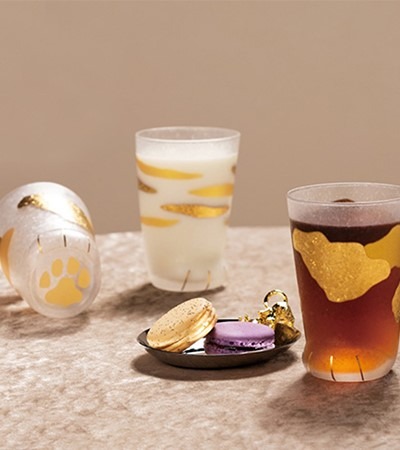 ADERIA ｜貓掌金紋玻璃杯