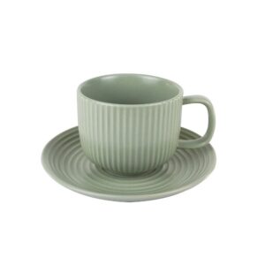 韓式條絨咖啡杯盤組