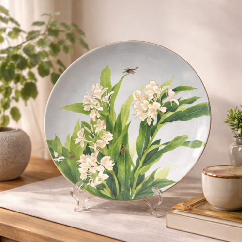 劉墉作品｜和平之春金邊盤