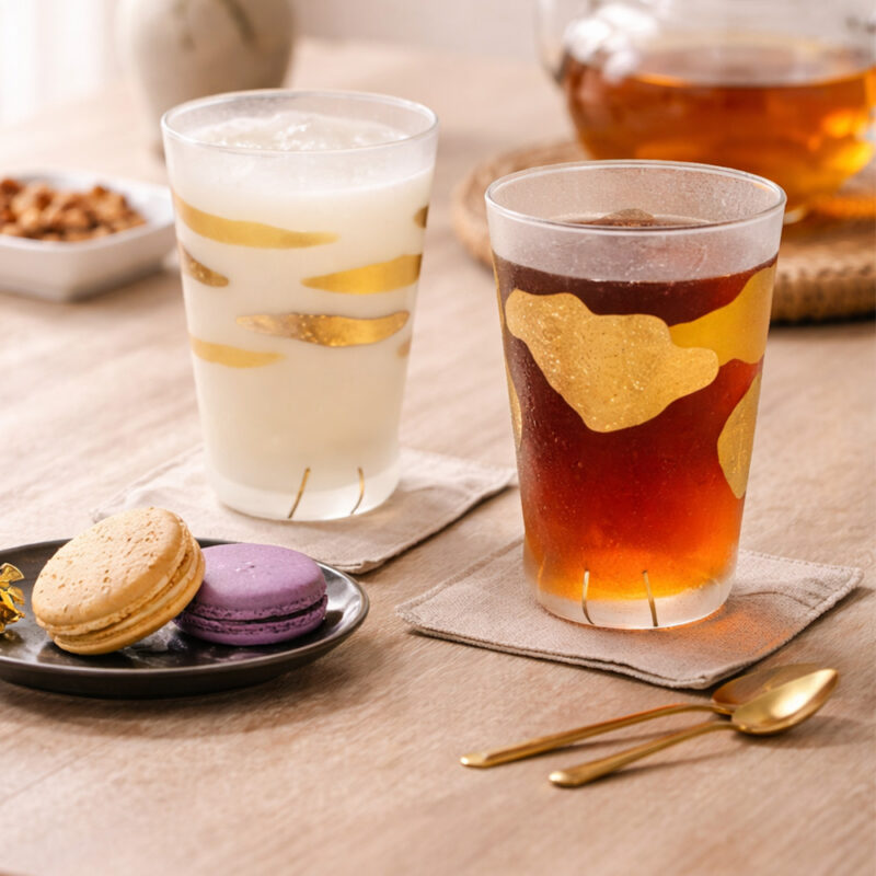 ADERIA ｜貓掌金紋玻璃杯