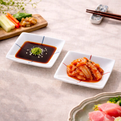 有田燒 ｜ 十字方格小方碟