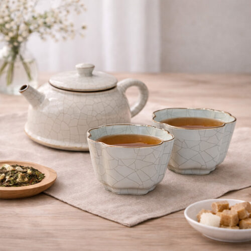 進口泉德堂汝窯茶壺組