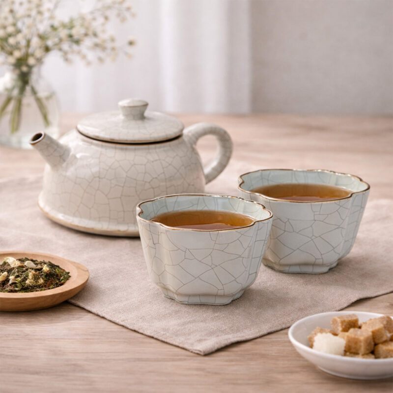 進口泉德堂汝窯茶壺組