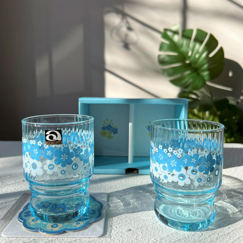 石塚硝子｜復古玻璃水杯兩入組