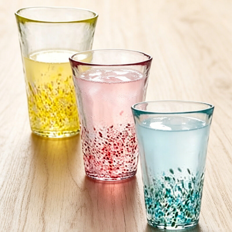 津輕琉璃 ｜手工飲料杯 斑點