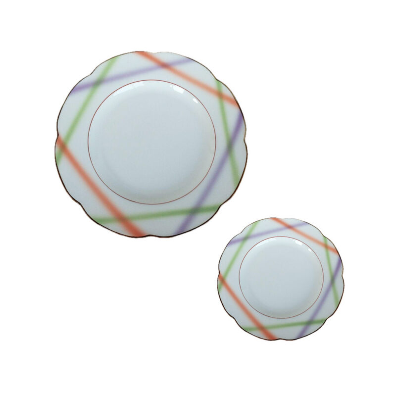 有田燒｜花山金邊彩虹盤