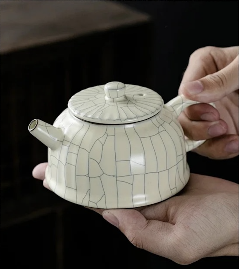 進口泉德堂汝窯茶壺組