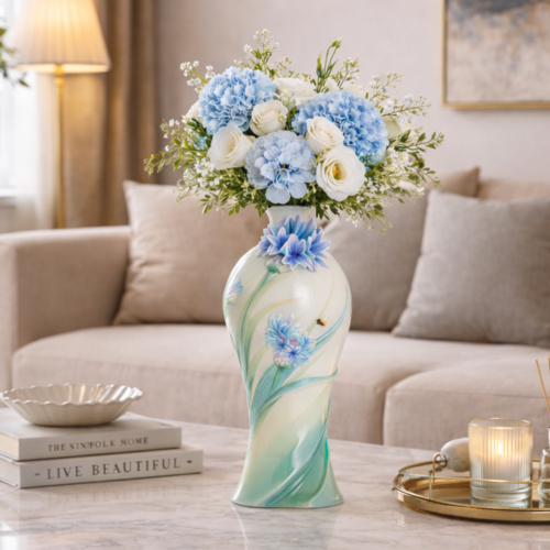 法藍瓷｜矢車菊瓷瓶 (遇見幸福)