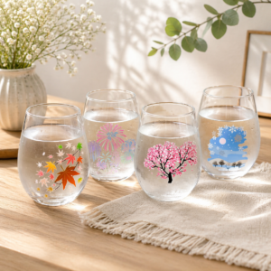 美濃燒｜冷感變色四季玻璃杯組