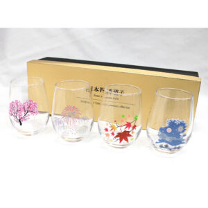 美濃燒｜冷感變色四季玻璃杯組