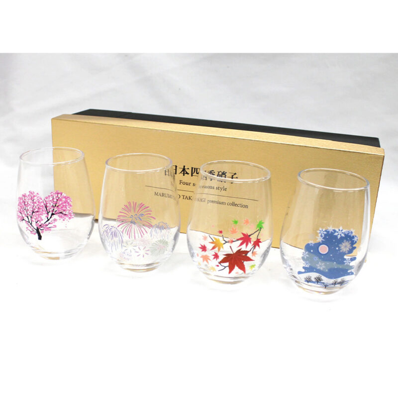 美濃燒｜冷感變色四季玻璃杯組