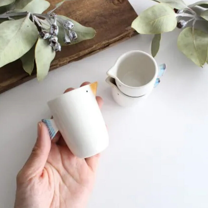 波佐見燒 小鳥奶盅組 三入組