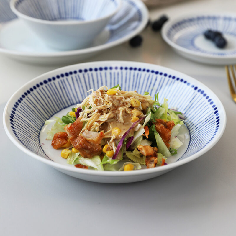 美濃燒｜蒼十草深盤小缽器皿