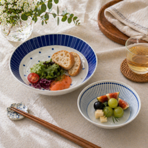 美濃燒｜蒼十草深盤小缽器皿