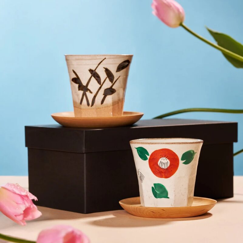 美濃燒｜魯山人写しの器手繪茶組