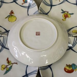 九谷燒｜果實文盤五入組