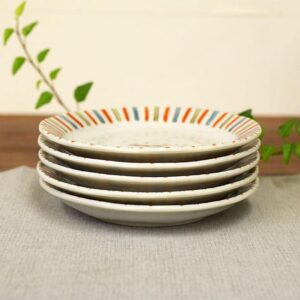 九谷燒｜櫻桃盤五入組