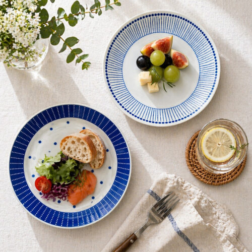 美濃燒｜蒼十草深盤小缽器皿