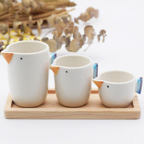 波佐見燒 小鳥奶盅組 三入組