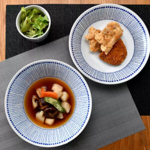 美濃燒｜蒼十草深盤小缽器皿