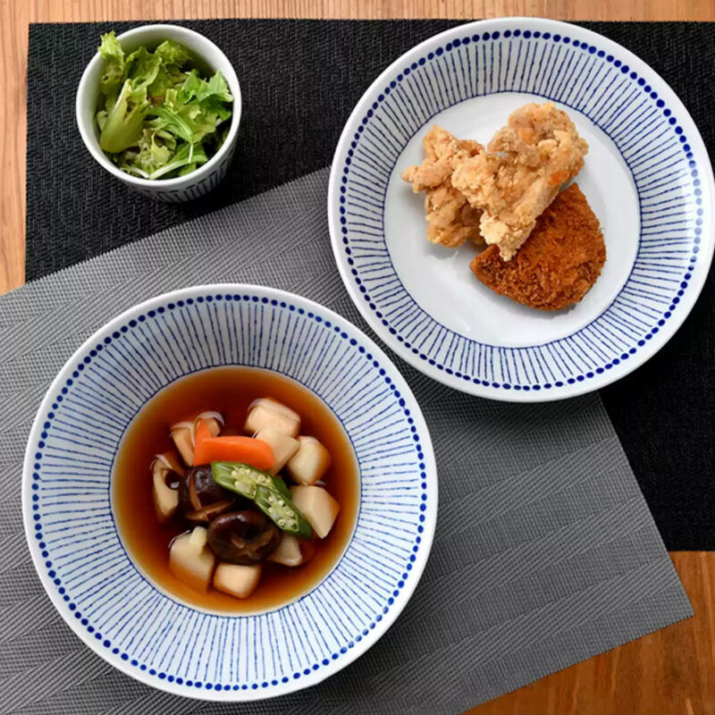 美濃燒｜蒼十草深盤小缽器皿