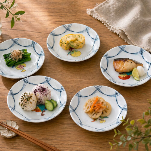 九谷燒｜果實文盤五入組