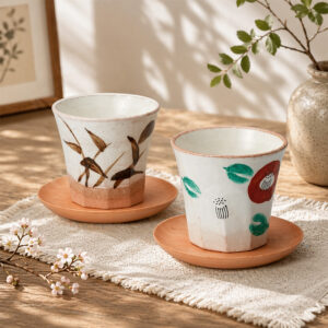 美濃燒｜魯山人写しの器手繪茶組